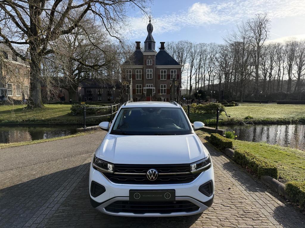 Volkswagen T-Cross 1.0 TSI Life Edition | Clima | Adaptive C, Gebruikt, 116 pk, Wit, LED verlichting