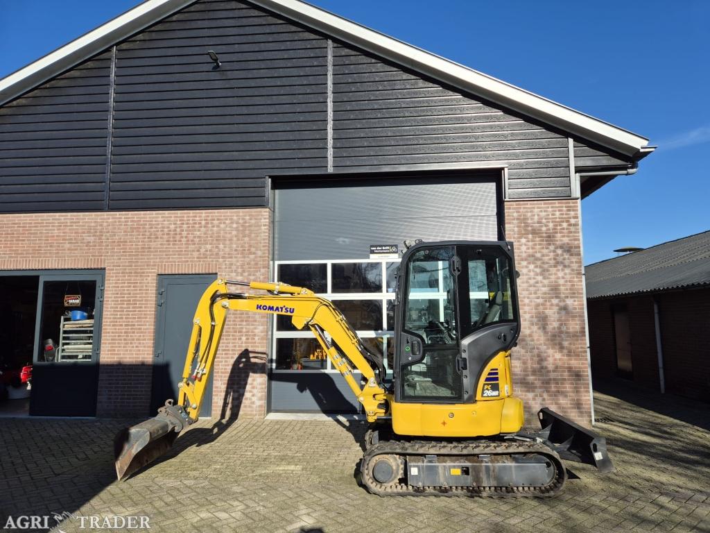 Komatsu PC26MR / graafmachine /2.8t/ 2x dubbel prop, Zakelijke goederen, -, Niet opgegeven, Ophalen of Verzenden, Niet opgegeven