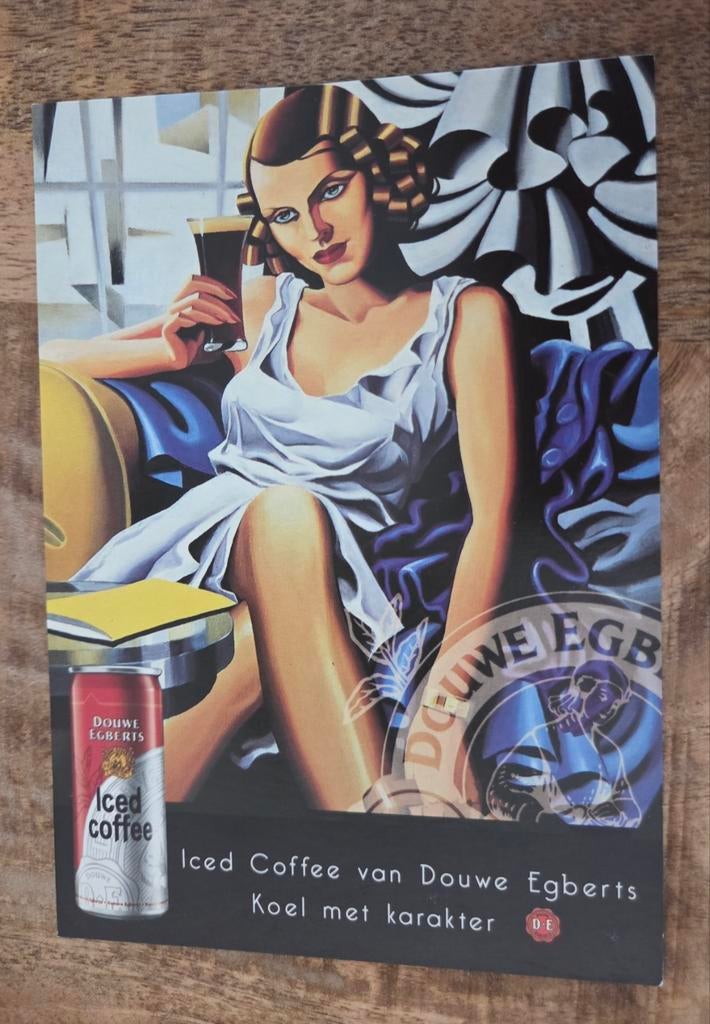 Iced Coffee - Douwe Egberts - Sexy vrouw, Verzenden, 1980 tot heden, Ongelopen, Overige thema's