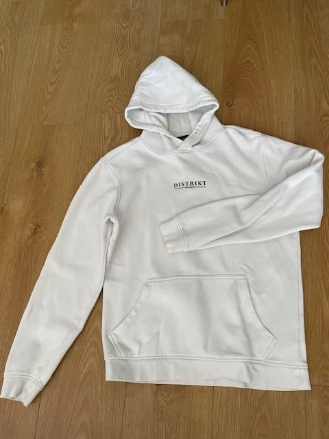 Witte hoodie, merk Distrikt Norrebro, maat XS, Kleding | Heren, Wit, Ophalen of Verzenden, Zo goed als nieuw, Distrikt Nørrebro