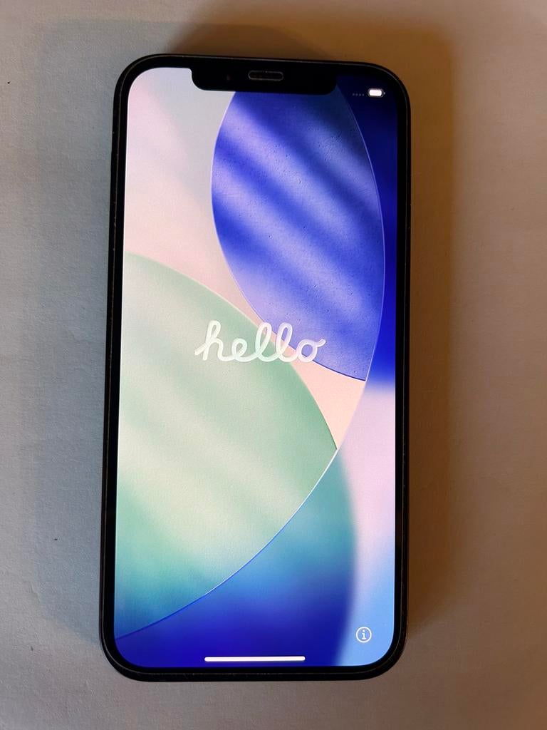 Iphone 12, 64 GB zwart, Zwart, Ophalen of Verzenden, Zo goed als nieuw, IPhone 12