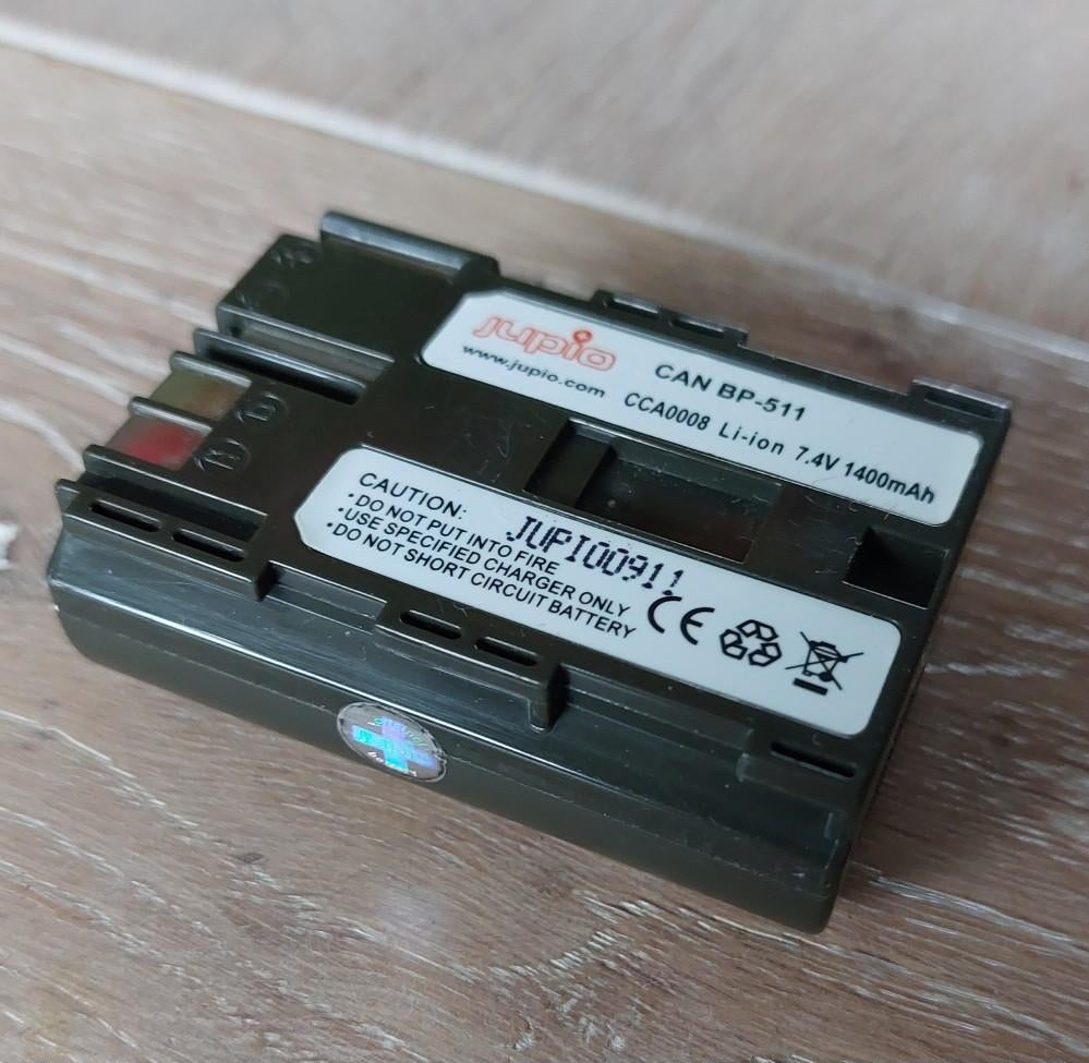 Canon batterij accu bp-511  7,4V li-ion, Ophalen of Verzenden, Zo goed als nieuw, Oplaadbaar