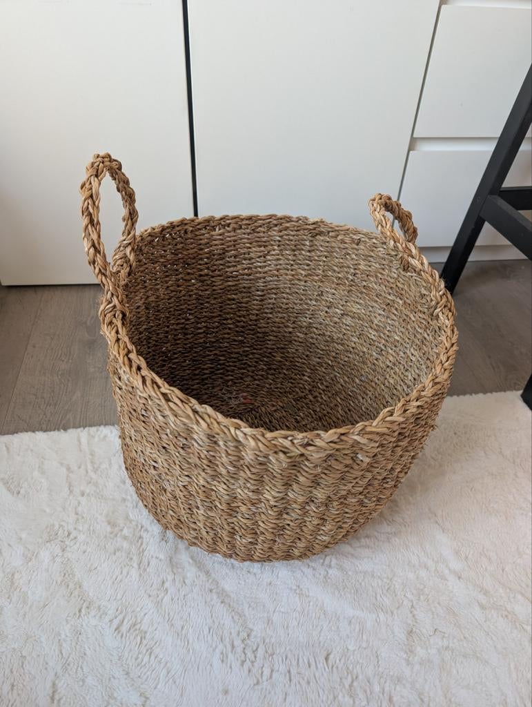 Rieten mand H&M home., Ophalen of Verzenden, Zo goed als nieuw, Rechthoekig, Riet