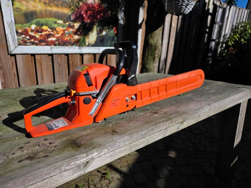Benzine kettingzaag - Krachtig en betrouwbaar, Ophalen of Verzenden, Gebruikt, Boomzaag, Timberpro
