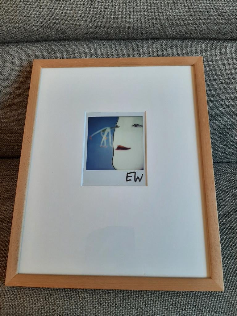 Bijzonder origineel kunstwerk, Polaroid Art, gesigneerd EW, Ophalen