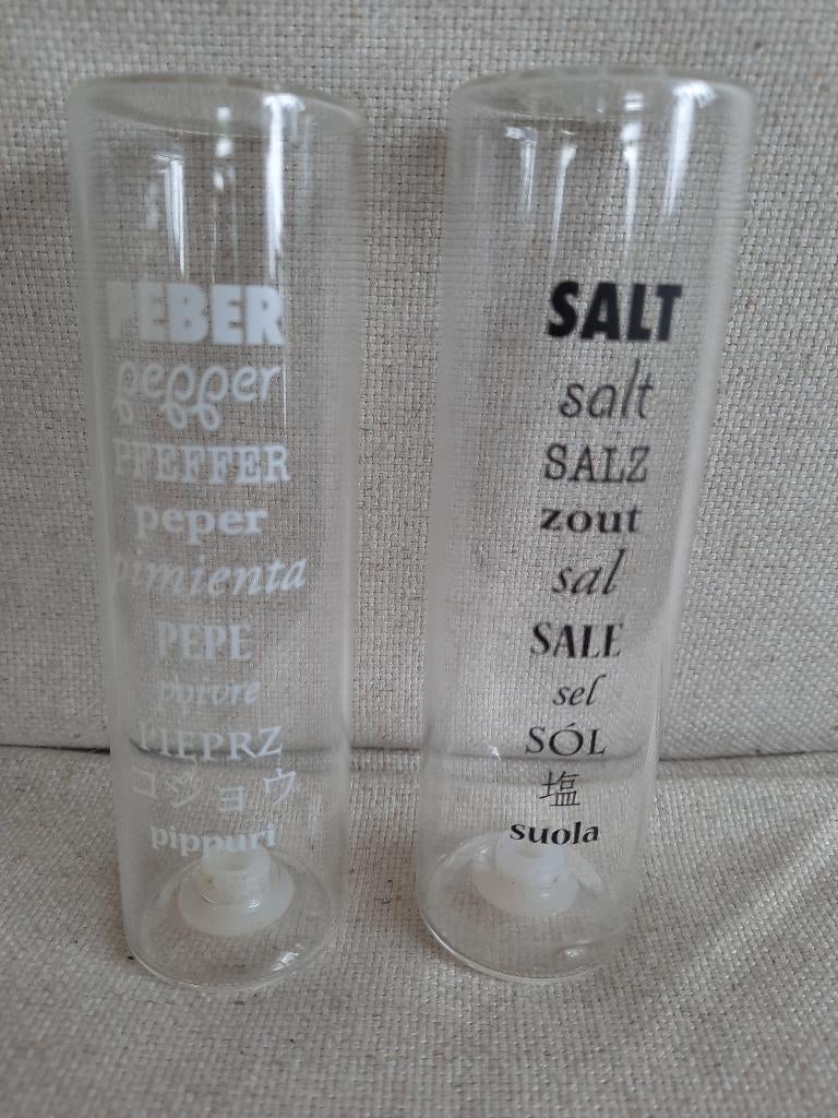 Peper en zout stelletje van glas - nieuw -, Ophalen of Verzenden, Nieuw