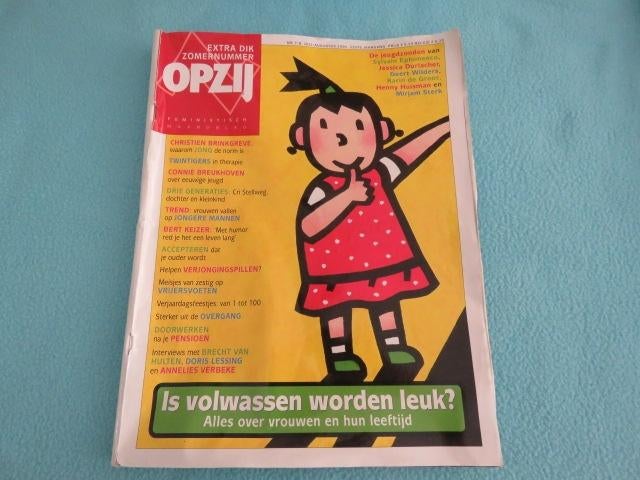 1 EURO OF GRATIS Tijdschrift Opzij juli/aug 2004, Ophalen, Zo goed als nieuw, Lichaam en Geest
