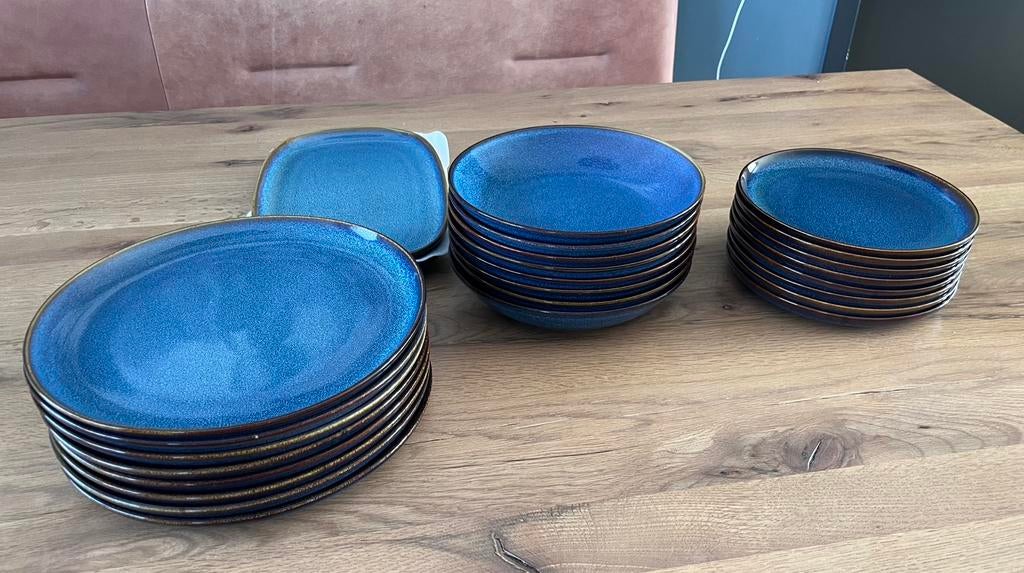 Oceaan kleurig  servies van Ikea, Ophalen, Zo goed als nieuw, Bord(en), Overige stijlen