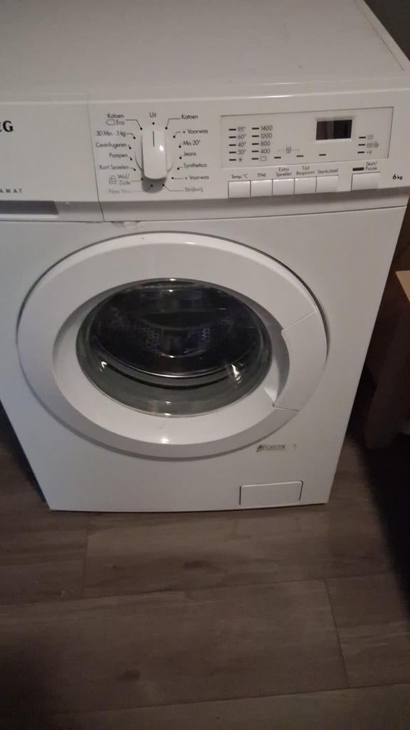 Aeg wasmachine, Witgoed en Apparatuur, Ophalen of Verzenden, Zo goed als nieuw, Voorlader, 85 tot 90 cm