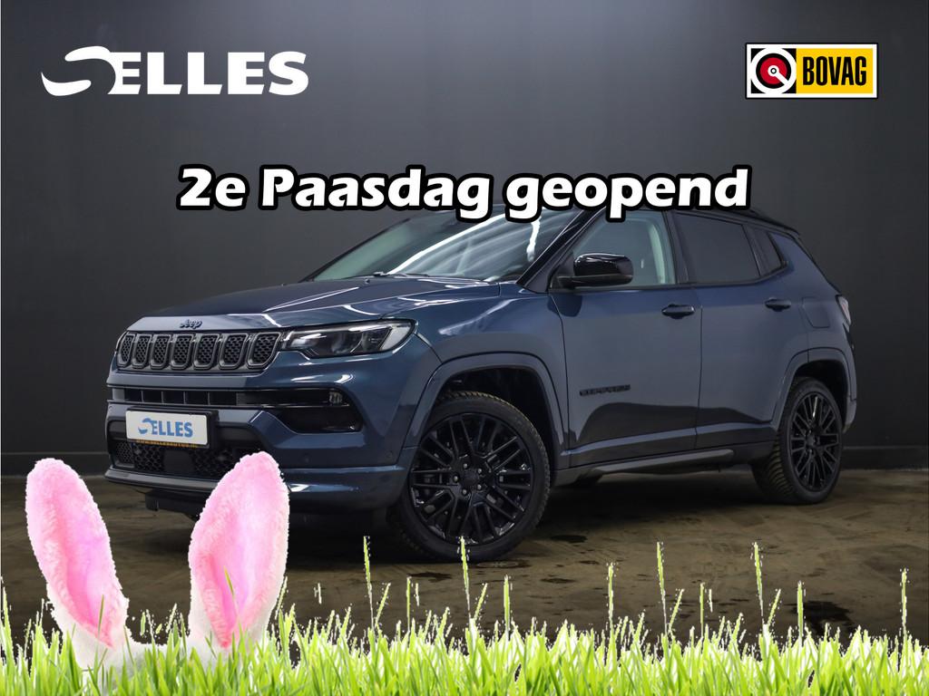Jeep Compass 4xe 240 Plug-in Hybrid Electric S | Lederen bek, Auto's, Jeep, Automaat, 4 cilinders, Blauw, Bedrijf