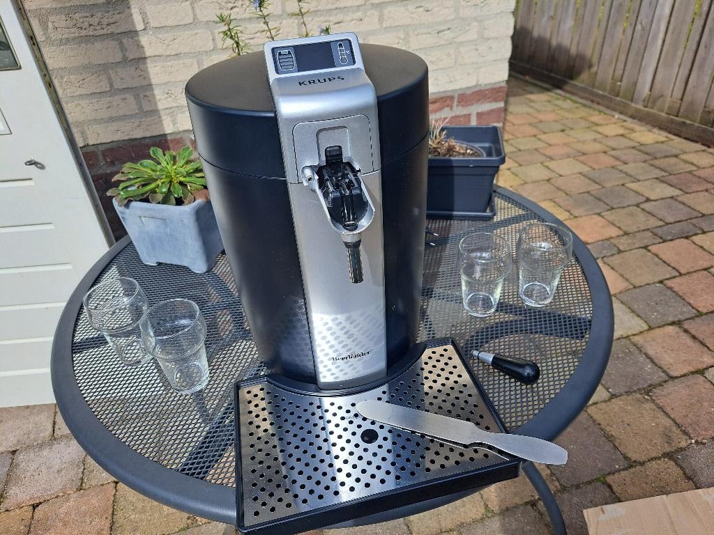 Zwarte Krups beertender, Witgoed en Apparatuur, Thuistaps, Verzenden, Gebruikt, Krups