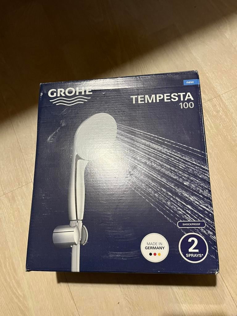 Grohe Tempesta New 2-standen 125 cm Doucheslang Chroom / Wit, Ophalen, Nieuw, Chroom, Douche