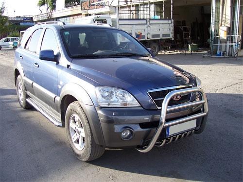 Kia Sorento 2003-2010 Sidebars met aluminium treeplank, Niet ingevuld, Niet ingevuld, Niet ingevuld