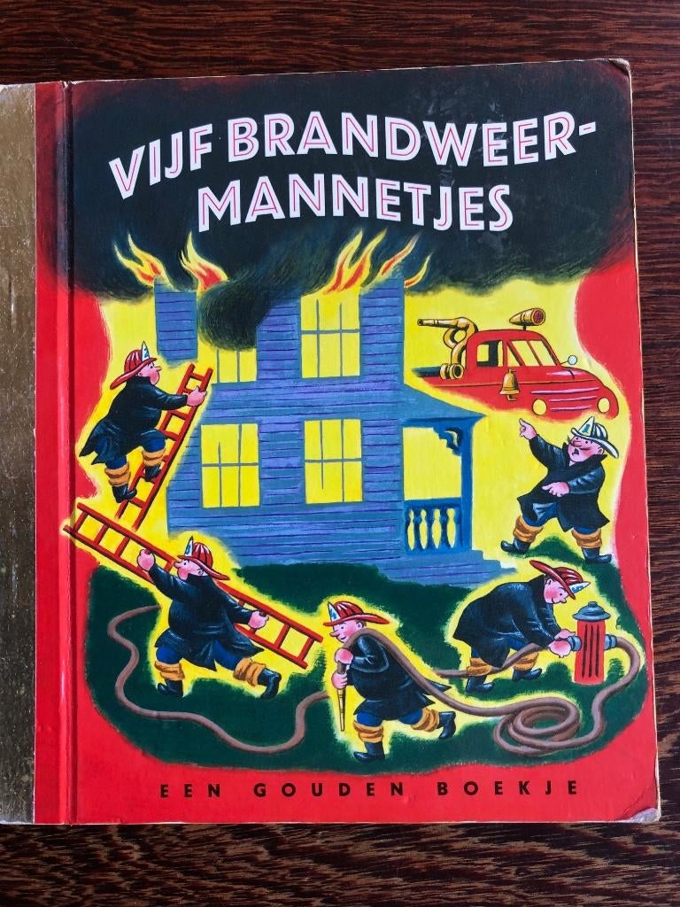 Vijf brandweermannetjes - Een Gouden Boekje uit 2012, Ophalen of Verzenden, Gelezen, Fictie algemeen, Gouden boekje