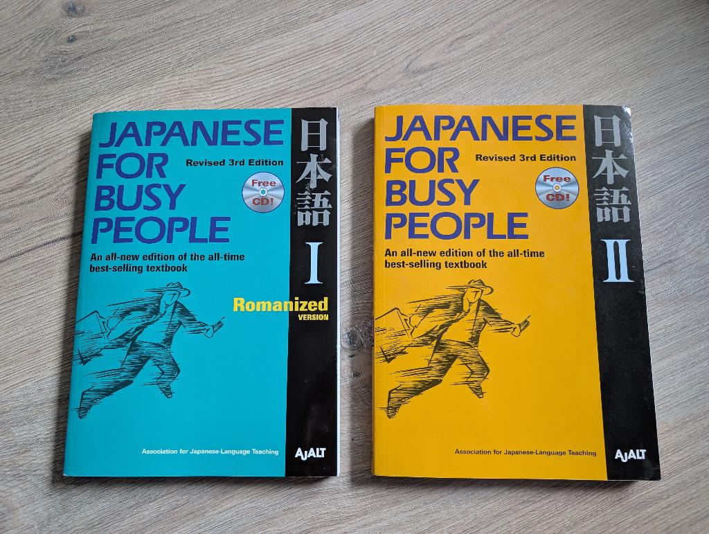 Japanese for Busy People 1 & 2 (romanized) (3rd edition), AJALT, Niet van toepassing, Ophalen of Verzenden, Zo goed als nieuw