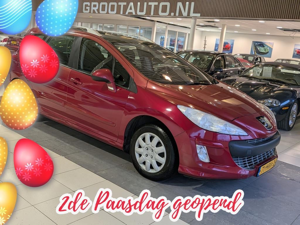 Peugeot 308 SW 1.6 VTi XT Panoramadak, Airco, Cruise Control, Voorwielaandrijving, Stof, Gebruikt, Zwart