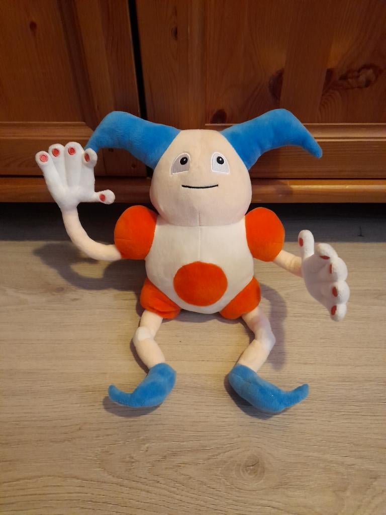 Pokemon detective Mr. Mime , verstelbaar (ijzerdraad) 30cm, Ophalen of Verzenden, Zo goed als nieuw