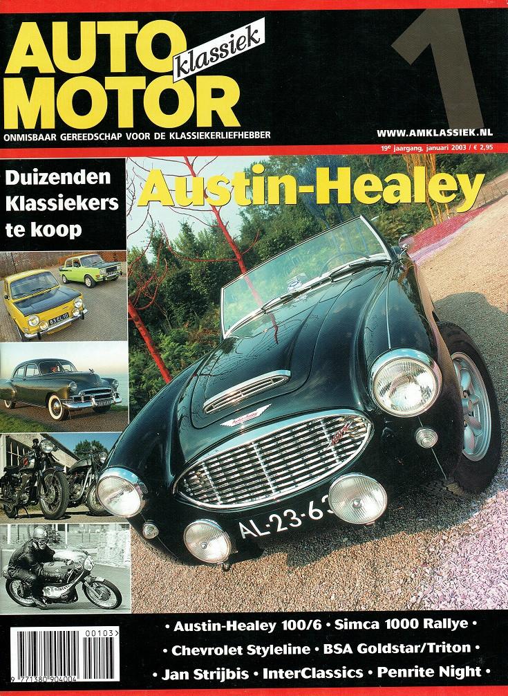 Auto Motor Klassiek 2003 nr. 1 (o.a. Austin-Healey 100/6), Verzenden, Gelezen, Algemeen