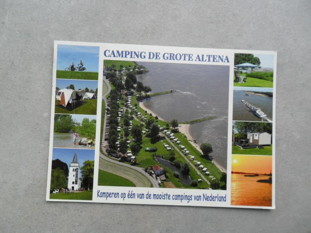 Oosterhout, camping de Grote Altena/luchtfoto, Verzenden, 1980 tot heden, Gelopen, Noord-Brabant