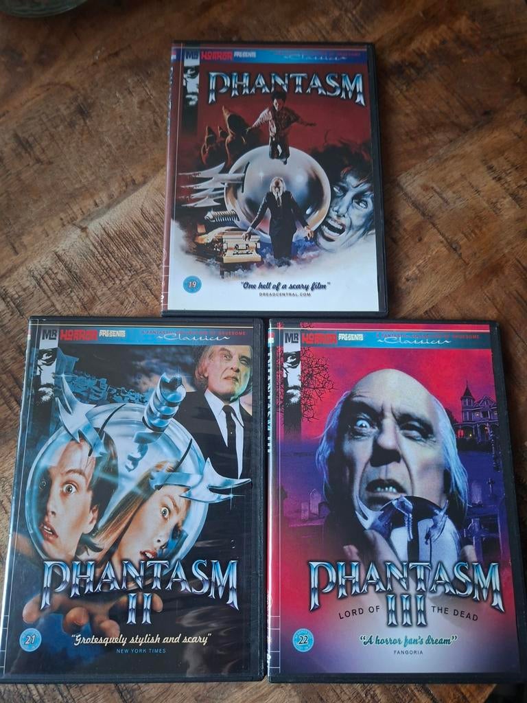 Phantasm 1 2 & 3 cult horror slimcase edition, Vanaf 16 jaar, Ophalen of Verzenden, Zo goed als nieuw, Gore