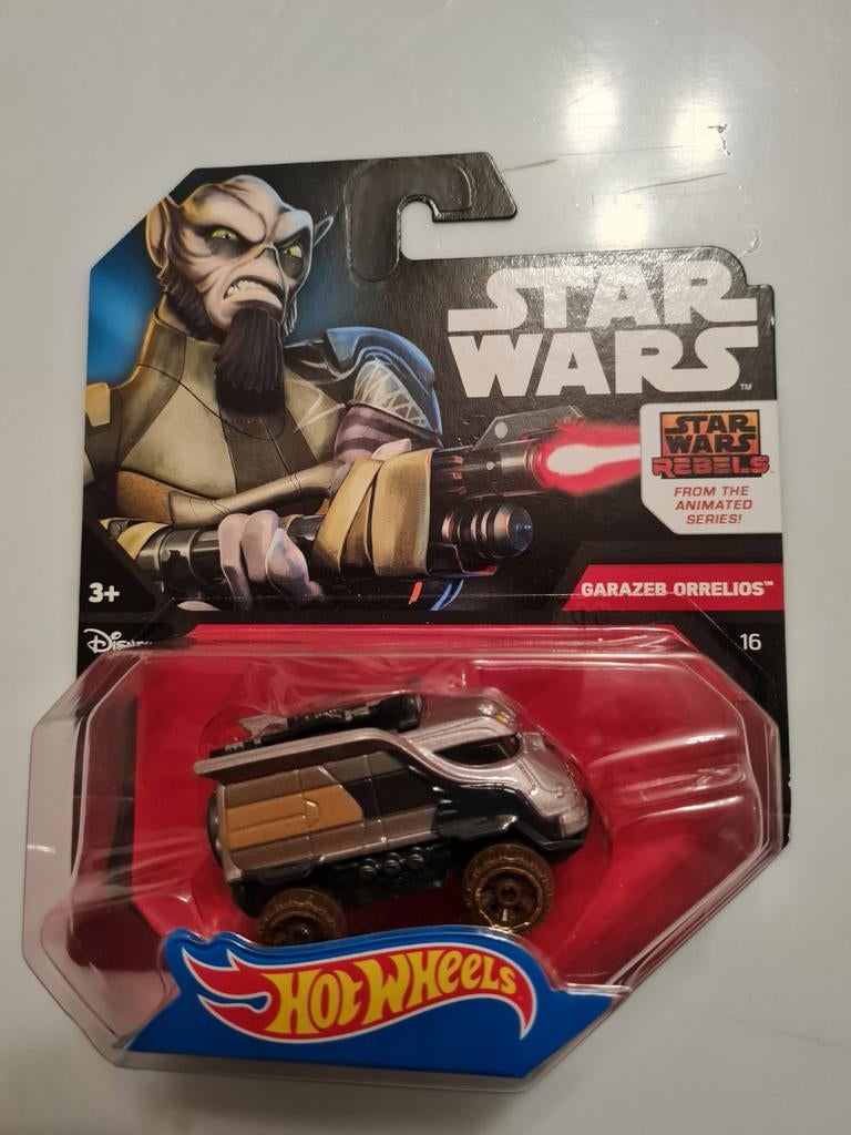 Nr.16 Garazeb Orrelios 1:64 Star Wars ( Hotwheels), Verzamelen, Star Wars, Ophalen of Verzenden, Nieuw, Overige typen