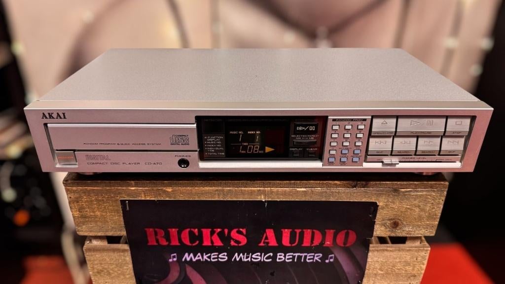 Akai CD‑A70 CD‑speler -- betrouwbare Japanse topkwaliteit, Audio, Tv en Foto, Cd-spelers, Refurbished, Overige merken, Ophalen of Verzenden