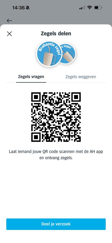 Ah brabantia zegels (gezocht), Eén persoon, Kortingsbon