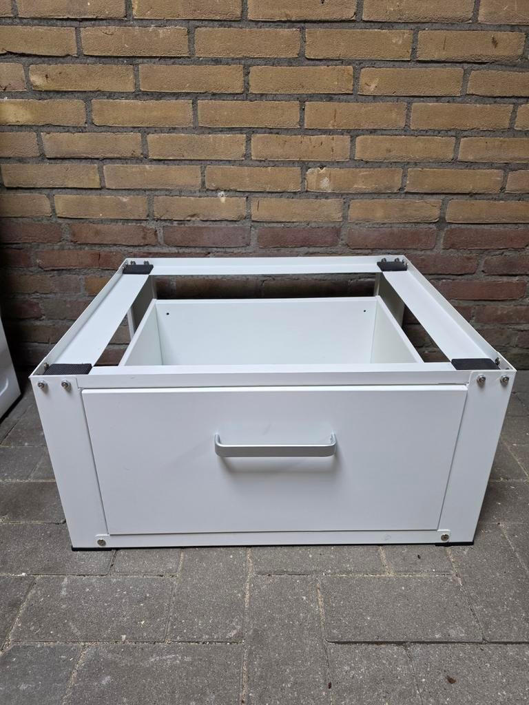Wasmachine verhoger staal met lade, Ophalen, Zo goed als nieuw
