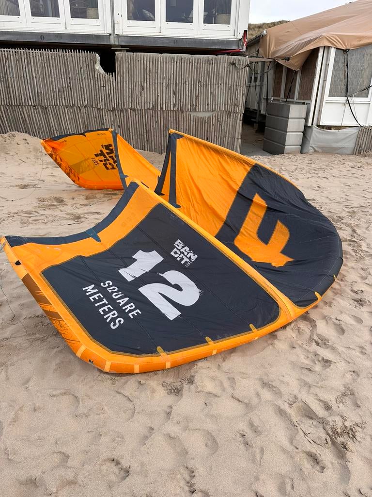 F-One Bandit 12m uit 2021 in goede staat, Watersport en Boten, Ophalen, Gebruikt, Geen board, Kite