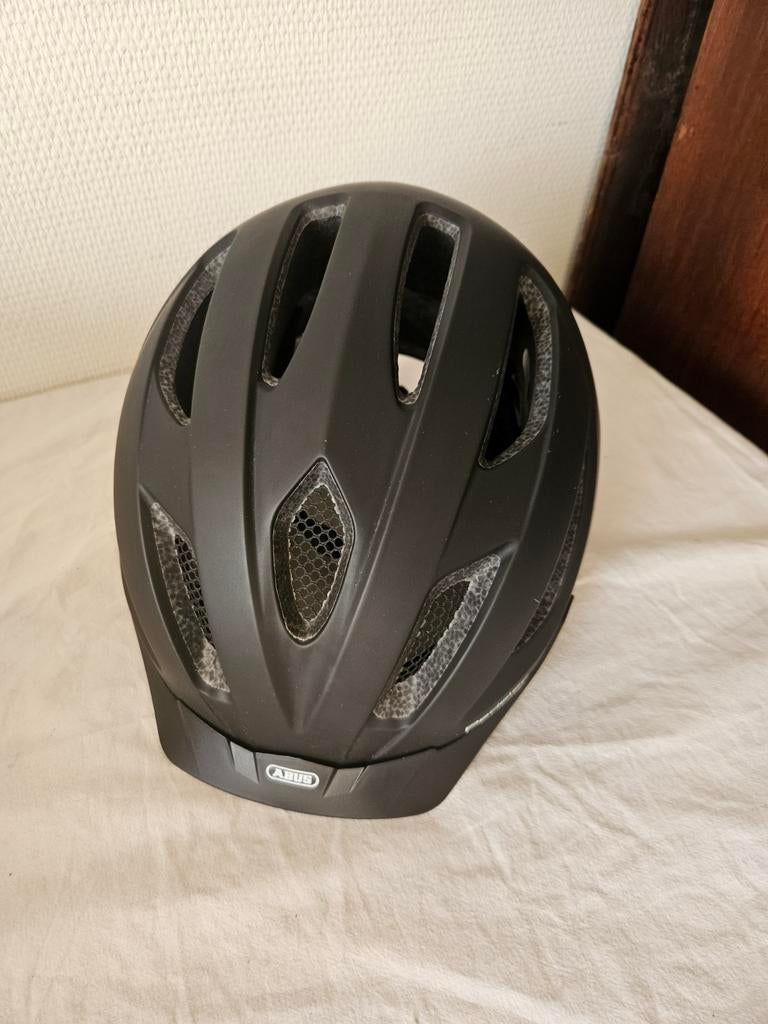 ABUS Fietshelm - Zwart, Veilig en Comfortabel, Overige maten, Ophalen of Verzenden, Zo goed als nieuw, ABUS