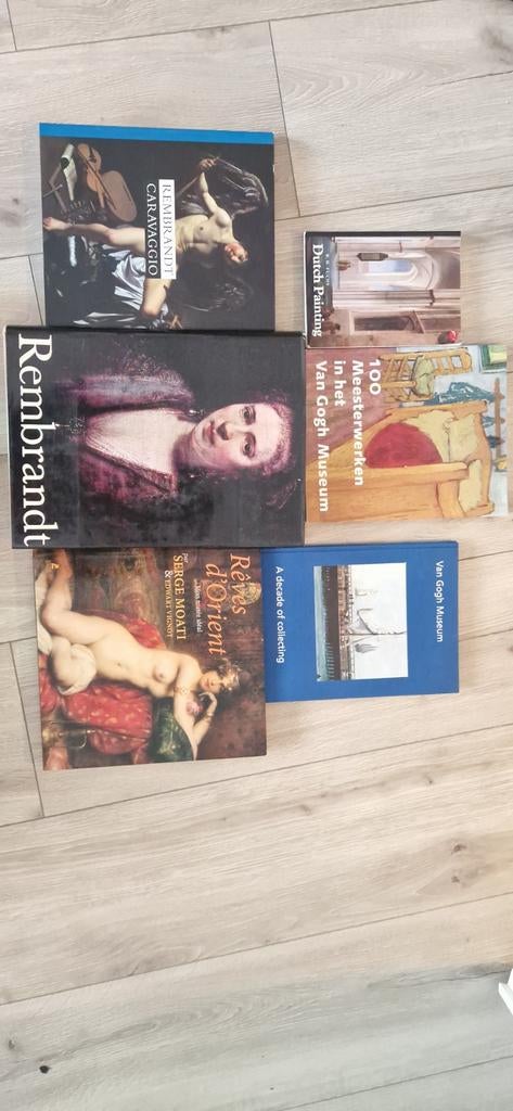 6 Kunstboeken: Rembrandt, Caravaggio, Van Gogh en meer, Boeken, Ophalen, Gelezen, Overige onderwerpen
