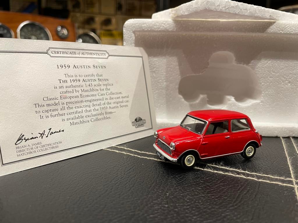 Matchbox Dinky 1959 Austin Seven modelauto, Ophalen of Verzenden, Zo goed als nieuw, Auto, Matchbox