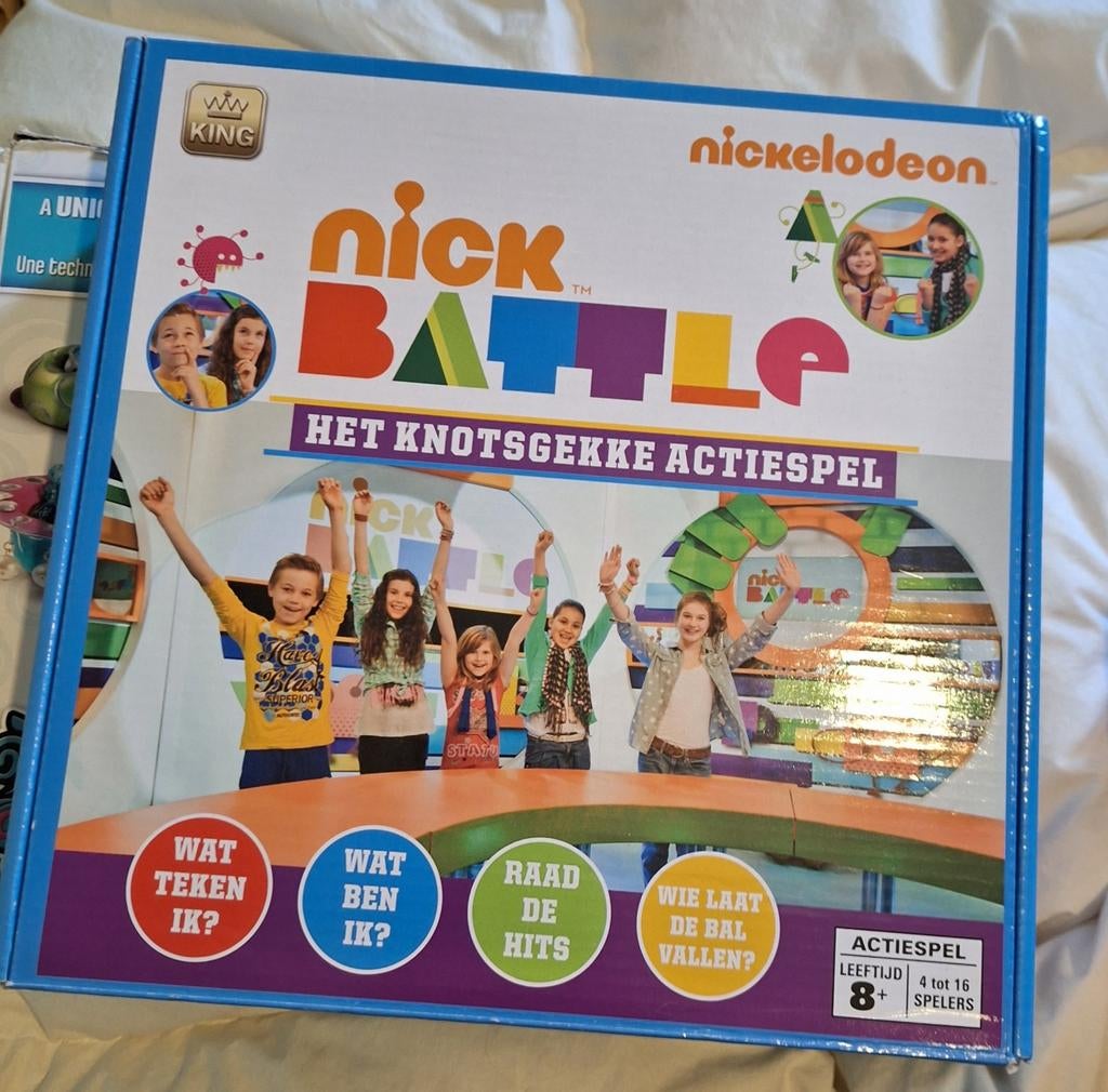 Nick battle, het knotsgekke actiespel (8+), Hobby en Vrije tijd, Gezelschapsspellen | Bordspellen, Vijf spelers of meer, Ophalen of Verzenden