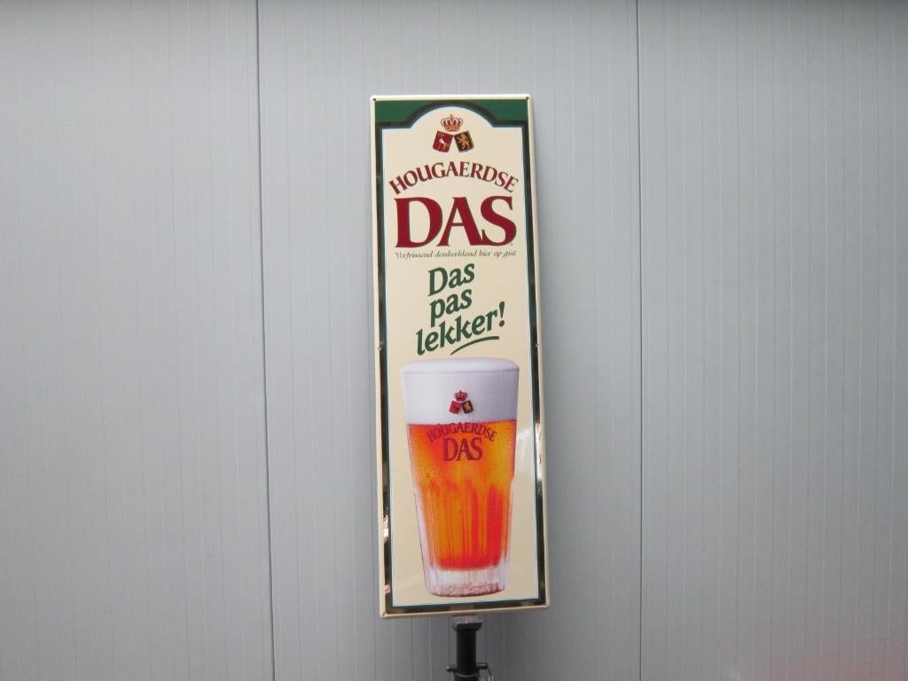 HOUGAERDSE DAS EMAILLE RECLAMEBORD, Ophalen, Zo goed als nieuw, Reclamebord, Plaat of Schild, Overige merken