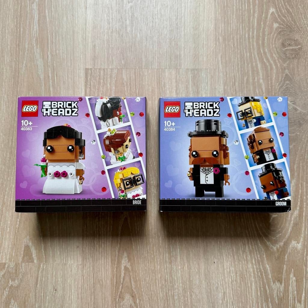 Nieuw: LEGO Brickheadz 40383 Bruid & 40384 Bruidegom, Ophalen of Verzenden, Nieuw, Complete set, Lego
