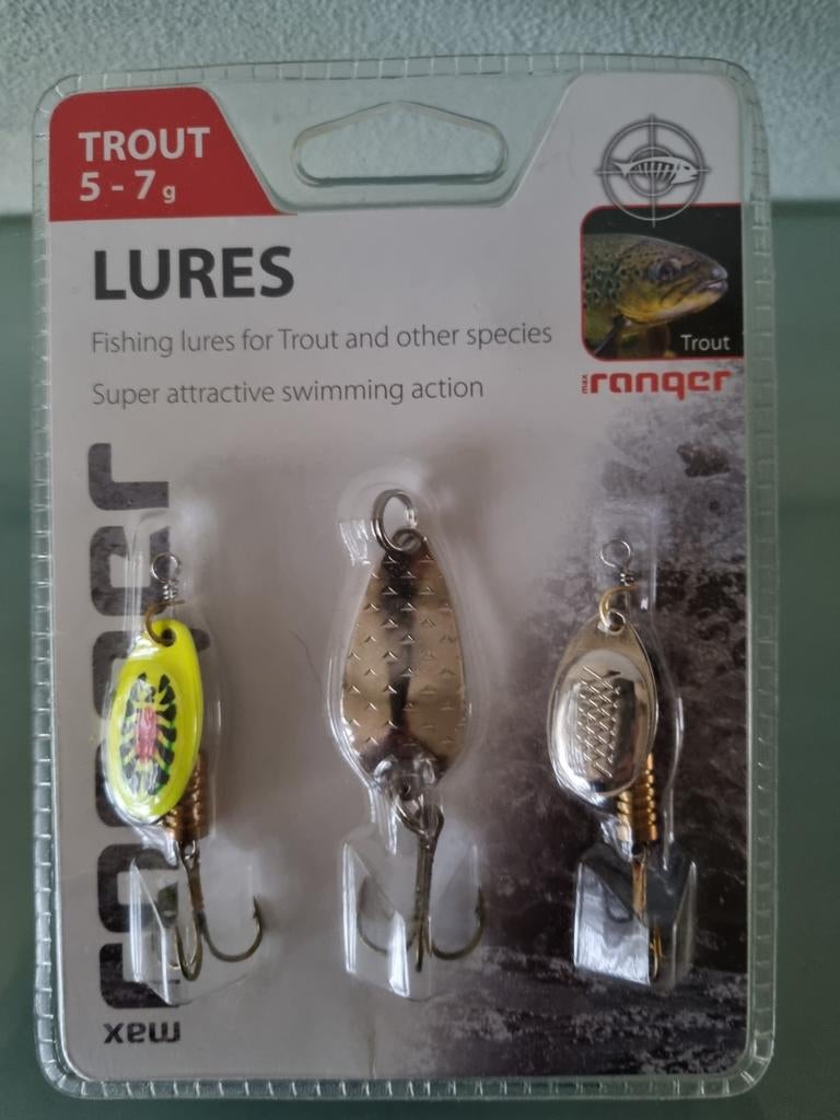 TroutLures,KUNSTAASSET/3 SPINNERS, Forel/Roofvis,Nieuw!, Ophalen of Verzenden, Nieuw, Overige typen