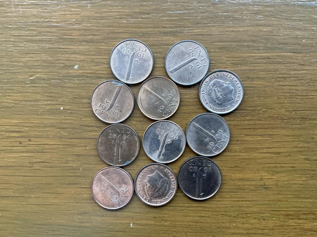 Lotje centen Nedrland 1980 Juliana, Ophalen of Verzenden, Koningin Juliana, 1 cent