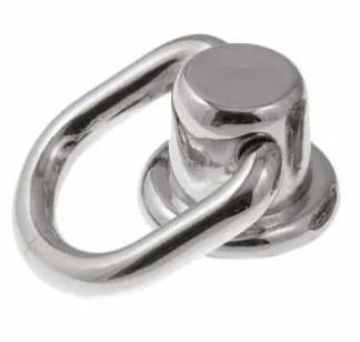 Telefoonhoes rivet met ring, 29 x 20 mm zilverkleur (1 st.), Verzenden, Nieuw, Telefoonhanger of Accessoire, Samsung