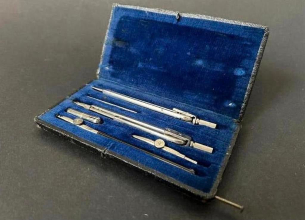 Antieke Passerset, Antiek en Kunst, Ophalen of Verzenden