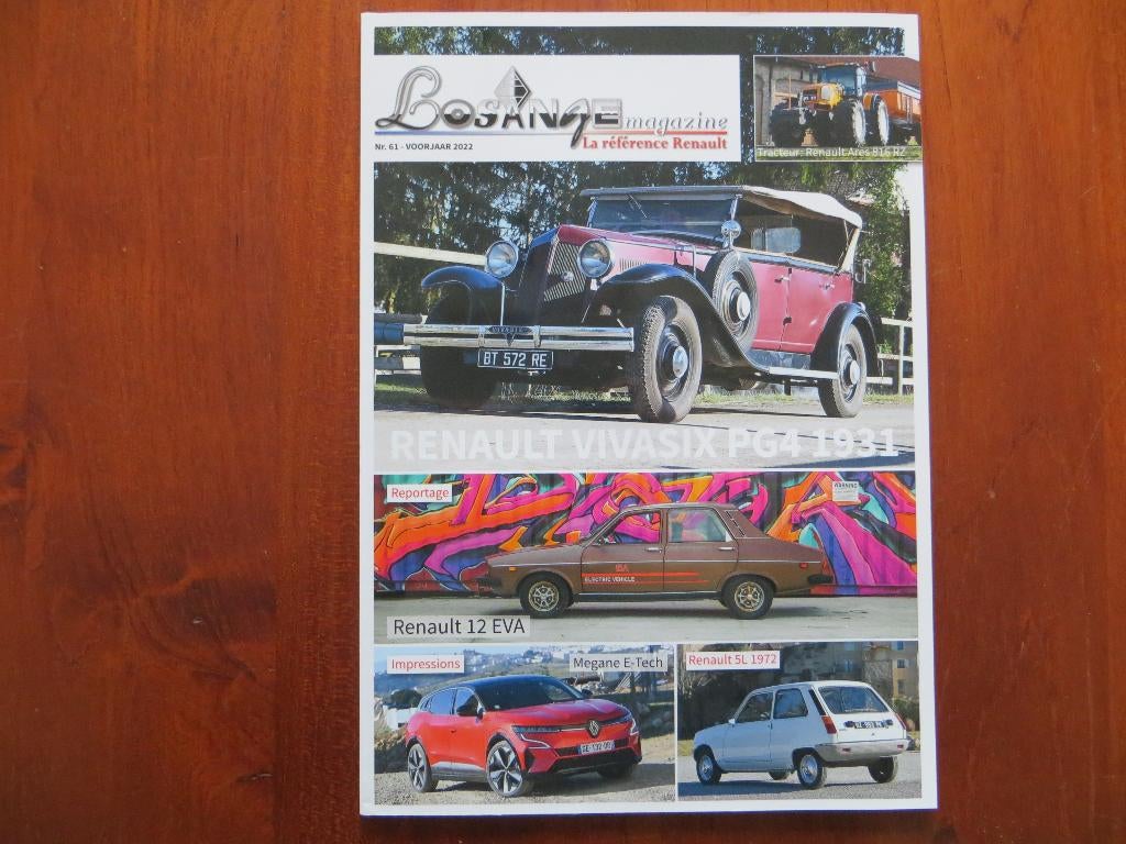 Losange nr 61 2022 Renault 12 EVA, Megane E-Tech, 5 L (1972), Ophalen of Verzenden, Nieuw, Renault