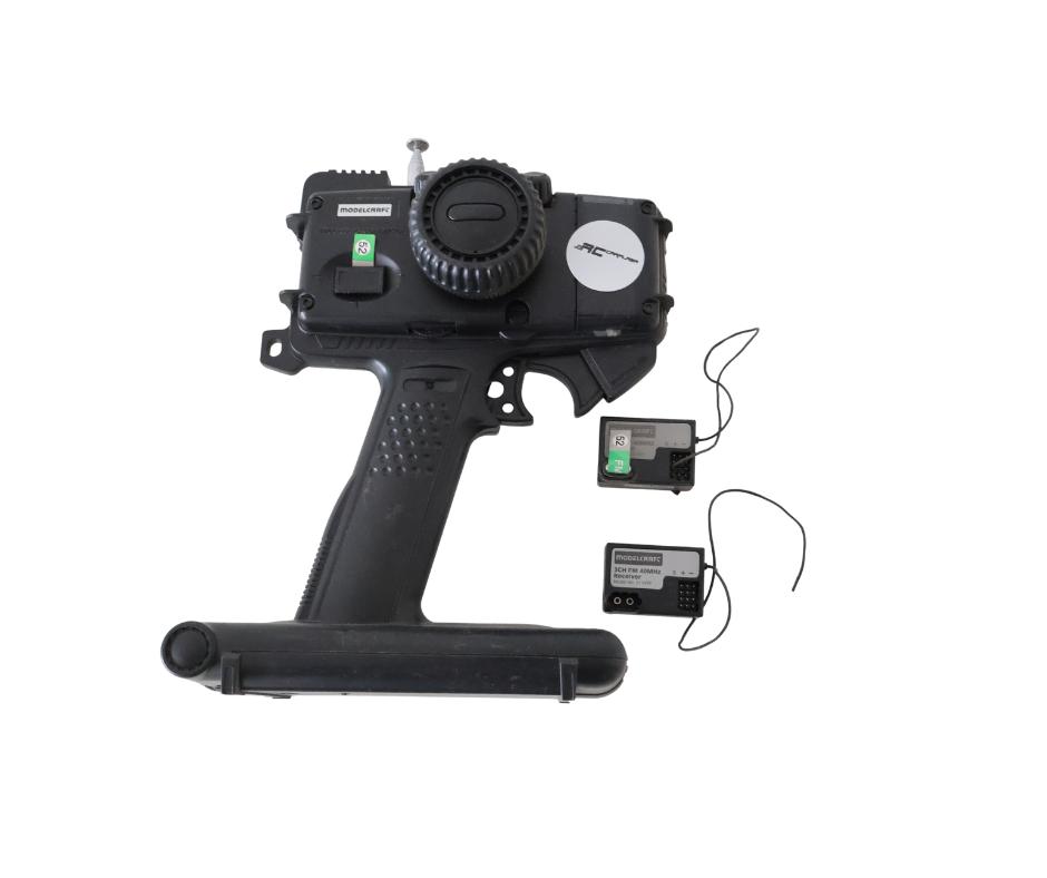 Modelcraft zender 40mhz + 2x ontvanger rc, Ophalen of Verzenden, Gebruikt, Overige schalen, Onderdeel