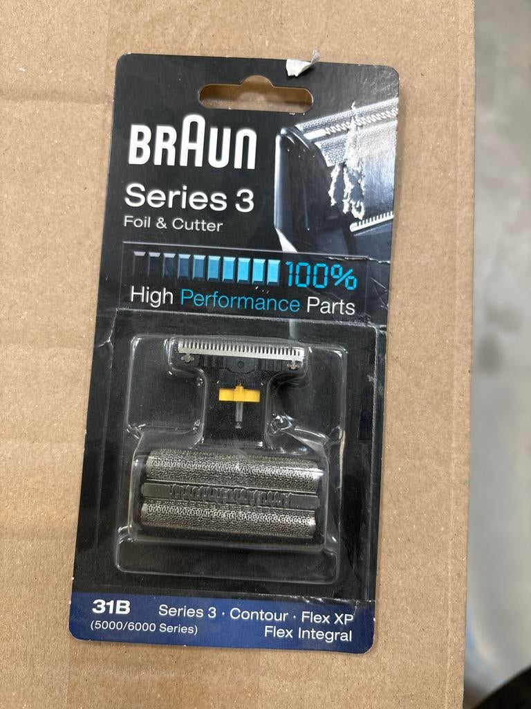 Braun Series 3 31B scheerblad en mesje, Witgoed en Apparatuur, Persoonlijke-verzorgingsapparatuur, Scheren en Epileren, -, -, Nieuw