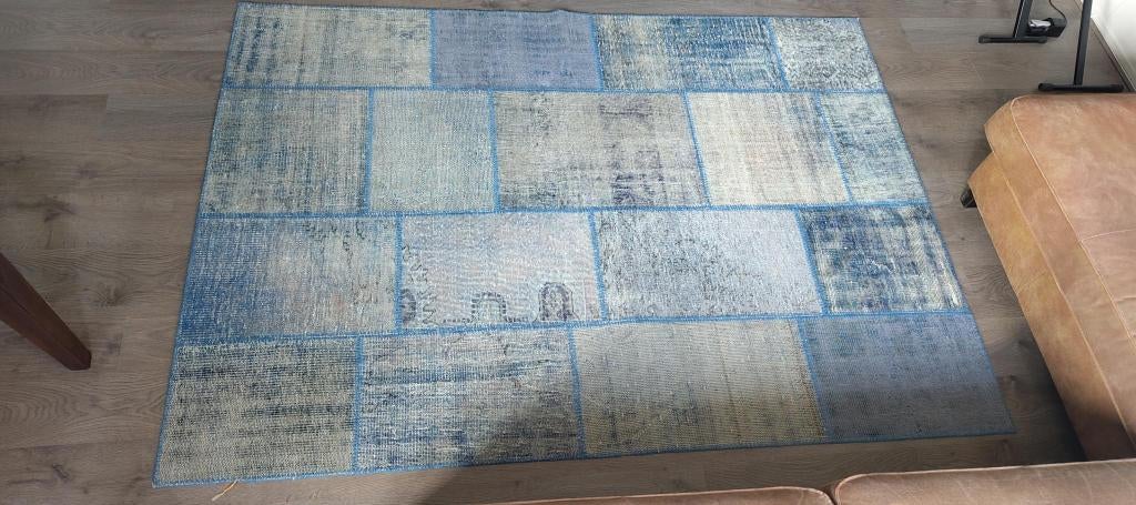 Silkeborg vloerkleed, Ophalen, Gebruikt, Blauw, 150 tot 200 cm