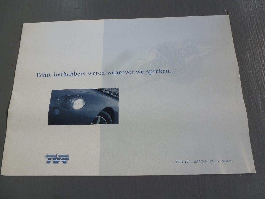 TVR folder Nederlands, Ophalen of Verzenden, Zo goed als nieuw, Overige merken