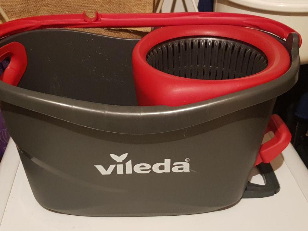 Vileda emmer met pedaal, Ophalen, Zo goed als nieuw, Kunststof, Met handgreep