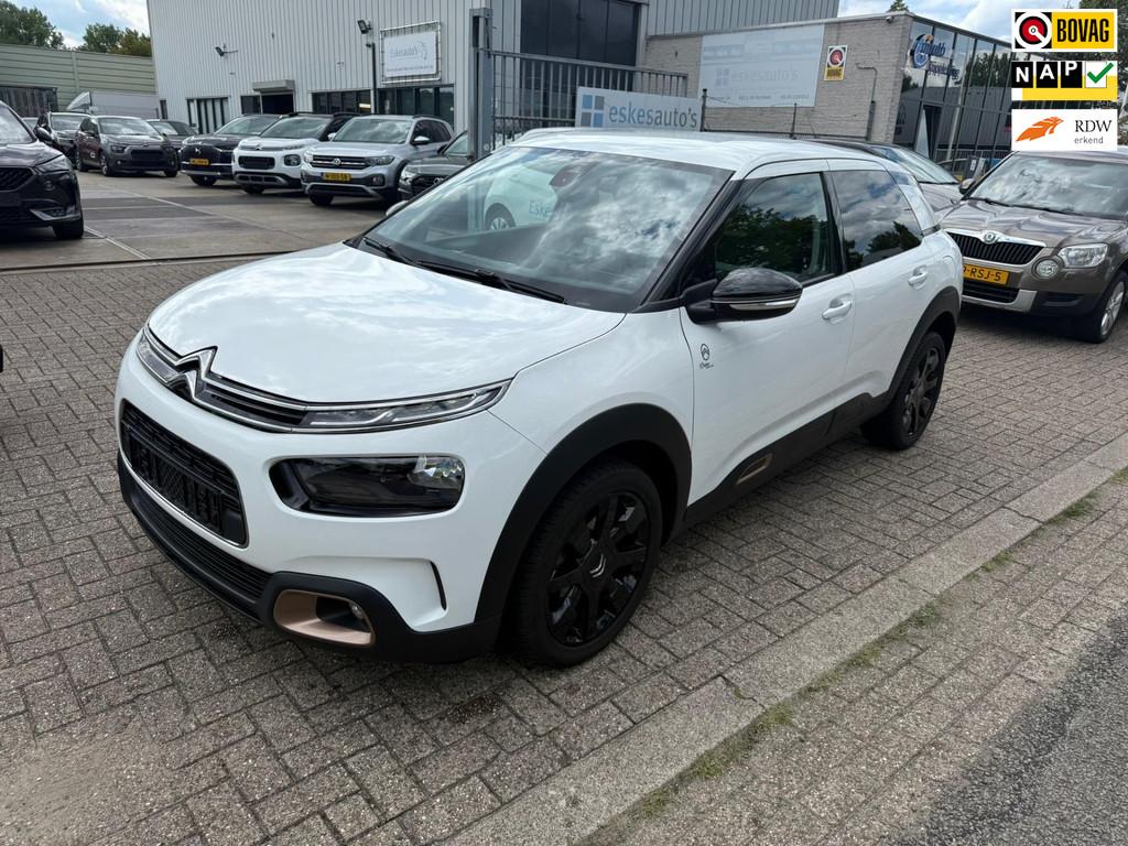 Citroen C4 Cactus 1.2 PureTech Shine, Navi Dealer auto, Voorwielaandrijving, Stof, Gebruikt, Wit