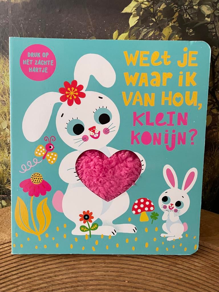Voelboekje: Weet je waar ik van hou, klein konijn?, Ophalen of Verzenden, Nieuw, Uitklap-, Voel- of Ontdekboek, 0 tot 6 maanden