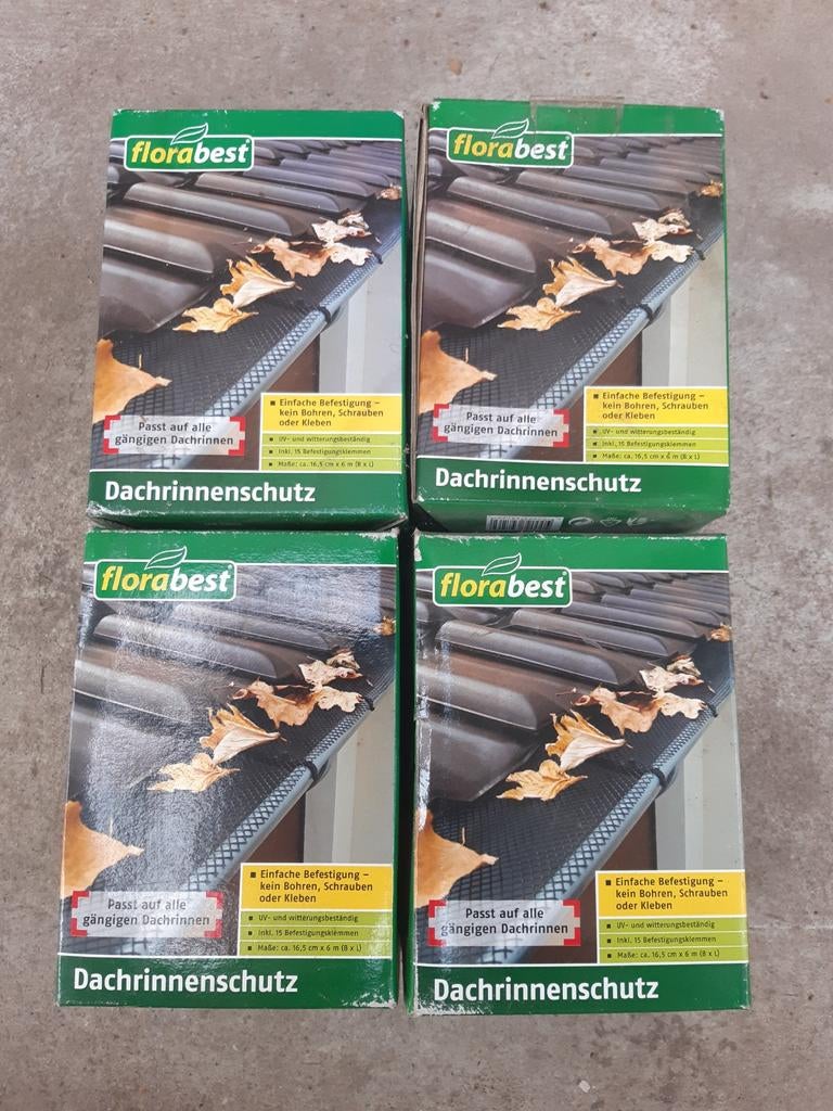 Florabest dakgoot bescherming.  24 meter., Overige materialen, Zwart, Nieuw, Ophalen of Verzenden