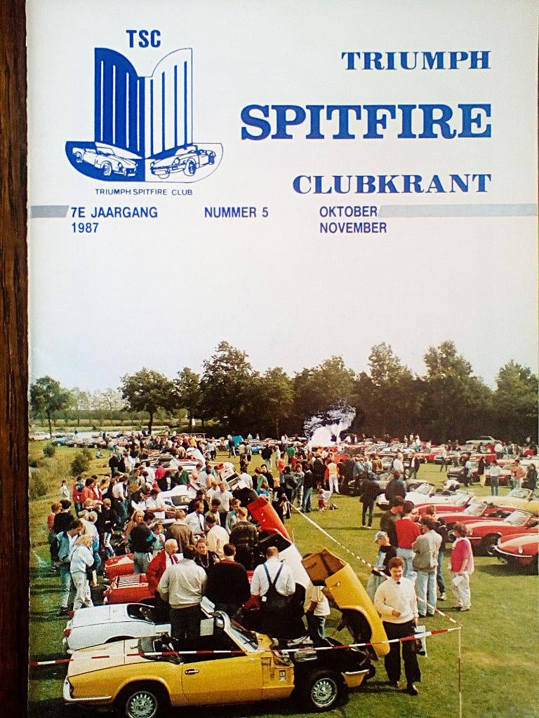 triumph spitfire clubblad nr.5 uit 1987, Ophalen of Verzenden, Zo goed als nieuw, Overige merken, TSC