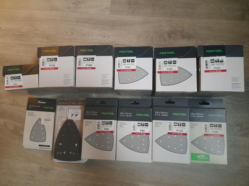 Festool schuurpapier + pad & zool, Ophalen of Verzenden, Overige typen